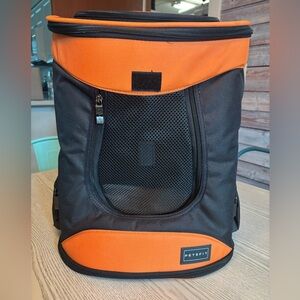 Orange and Black Dog Carrier Backpack